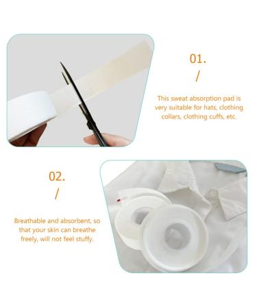 LALAFINA 5 Rolls Hat Sweat Stickers & Absorbent Pads | Cap Sweat Liners for Visors & Shirts | Non-Woven Sweatband for Ultimate Comfort - Buy Online on GoSupps.com
