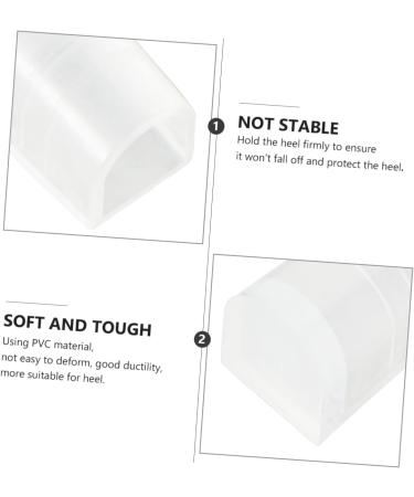 NOLITOY Heels Protectors - Anti-Slip Protective Covers for Heels | White 2.2x1.7cm | International Shipping Available - Buy Online on GoSupps.com