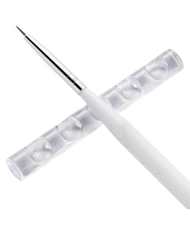 Brush Holder | 5-Grids Makeup Brush Stand Holder Clear Organizer Holder for Drawing Pens Manicure Nail Carving Pencils Fulenyi