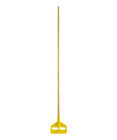 Rubbermaid Commercial Products, Industrial Grade - Wooden Wet Mop Holder Handle Stick for Floor Cleaning Heavy Duty, 60 Inch (FGH116000000)