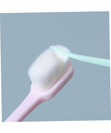 Minkissy 4-Piece Nylon Toothbrush Set | Soft Bristle Natural Hand Toothbrushes for Couples | Portable Micro-Training Toothbrushes - Buy Online on GoSupps.com