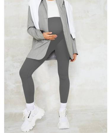 SHADOW DANCE UK Maternity Over Bump Leggings - 14 Light Grey - Buy Online on GoSupps.com