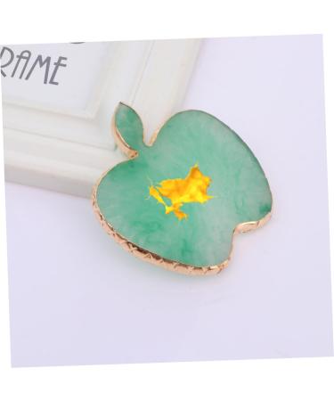9x8.6cm Green Resin Nail Art Mixing Palette - Manicure Cosmetic Pigment & Polish Makeup Display Plate - Buy Online on GoSupps.com