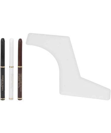ACOGEDO 4Pcs Men Waterproof Beard Pencil Filler Kit with Long Lasting Beard Fountain Pen and Shape Guide Template for Perfect Beard Lines - Buy Online on GoSupps.com