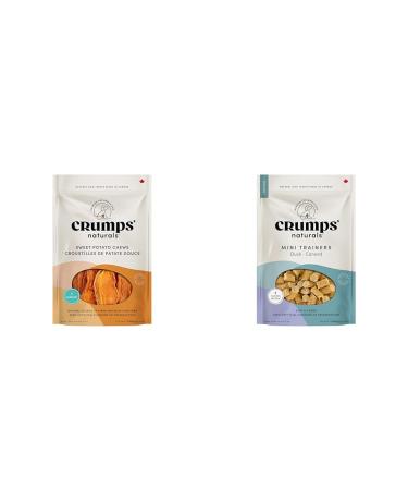 Crumps' Naturals Sweet Potato Chews 11.6oz / 330g Brown (SP-330) & Mini Trainers Duck (semi-Moist) 4.7oz