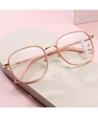 Fashion Oversized Multifocus Reading Glasses for Women Blue Light Blocking Computer Reader Anti Eyestrain Glasses(Couleur:Rouge Grandeur:2.0x) - Buy Online on GoSupps.com
