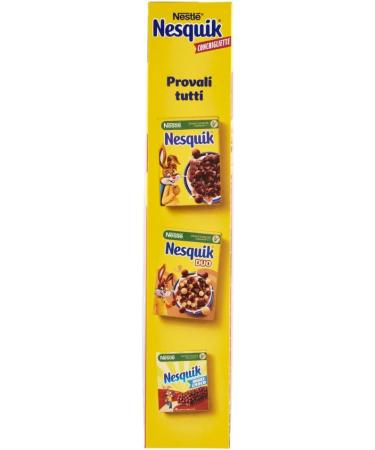  Italian Gourmet E.R. Nesquik Cereals Conchigliette Pack of 6 chocolate cereal balls and chocolate balls 325g + Italian Gourmet polpa 400g - Buy Online on GoSupps.com