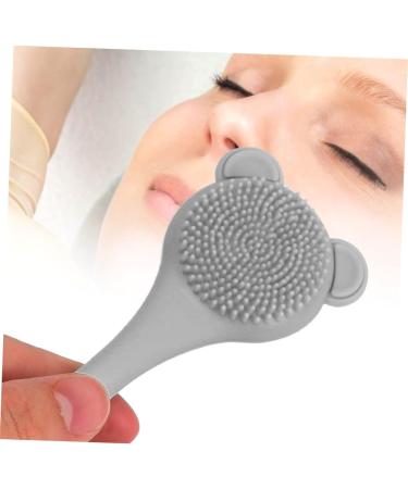 Beaupretty Cleaning Brush 4 pcs Silicone Brush Nasal Wash Brush Grey Silicone Cleaning Facial Cleansing Tool Skin Care Brush Nose Cleaner Brush Nasal Brush Double Sided Beauty Tools - Buy Online on GoSupps.com