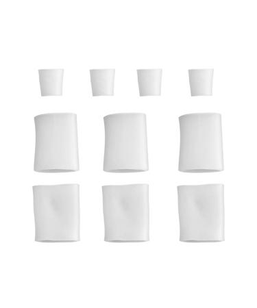 HEALLILY Silicone Toe Sleeves Open Toe Tube Gel Toe Protector Cover for Corns Blister Hammer Callus 5 Pairs