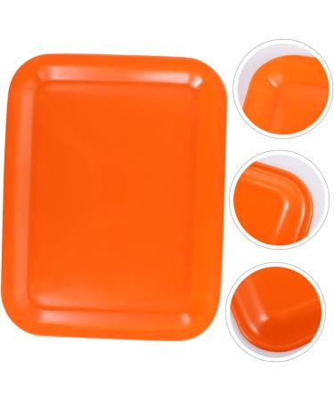 LABRIMP Snack Serving Dish 1pc Tray Wedding Decor Cake Stand Appetizer Plates Outdoor Decor Fruit Plate Breakfast Dessert Plate 38.5X28.5X2CM Orange - Buy Online on GoSupps.com