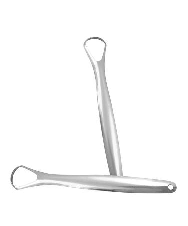 IUNSER Scraper Women Kids Tongue Cleaner Steel Men for Adults Stainless Cleaner Tongue Beauty Tools Microdermabrasion Device ... (Silver One Size) silver unit size