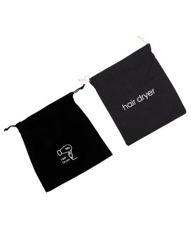 Baluue 2pcs Hair Dryer Storage Bag Blow Dryer Bag Mini Makeup Kit Mini Hair Dryer Hairdryer Bag Fabric