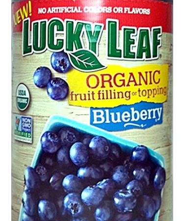 Lucky Leaf Organic Blueberry Fruit Filling & Topping (Pack of 2) 21 oz Cans