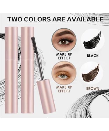  Mciluyaiio Underwater mascara black and brown tubular mascara for eyelash makeup naturally curled and defined lashes for voluminous lengthened and curled lashes smudge-free (Brown One Size) - Buy Online on GoSupps.com
