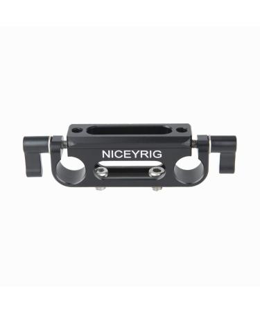 NICEYRIG 15mm Rod Clamp with NATO Rail for 15mm Rod Railblock Support System, Follow Focus, DSLR Camera Cage - 333