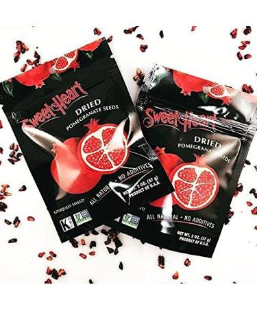 2 Oz. Sweetheart Dried Pomegranate Seeds | All Natural No Sugar Added | 100% Fruit | Non-GMO | Vegan | No Refrigeration Needed - Buy Online on GoSupps.com
