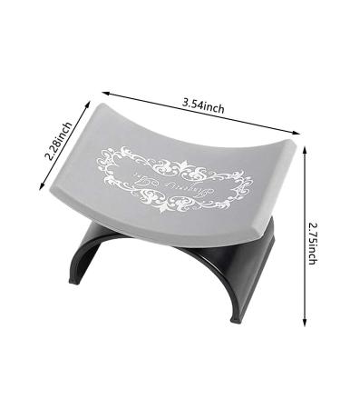 Ownsig Nail Arm Rest - U Shape Silicone Manicure Hand Pillow Pad for Nail Art - Black - Buy Online on GoSupps.com