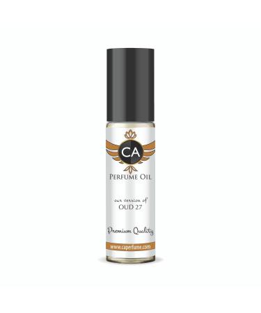 CA Perfume Impression of Oud 27 For Women & Men Body Oil Dupes Roll-On 0.3 Fl Oz/10ml