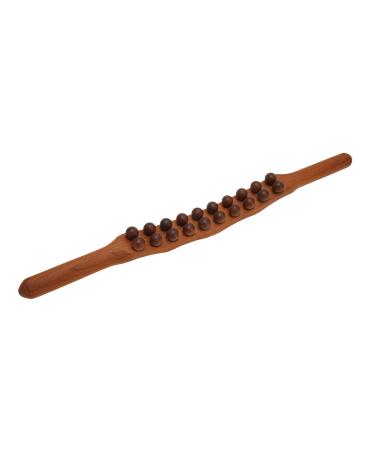 LUQEEG wooden massage tab wood-GUA-Sha massage tools hand massage tab massage roller scratch rod for neck and back pain body shape muscle pain relief 20 pearls