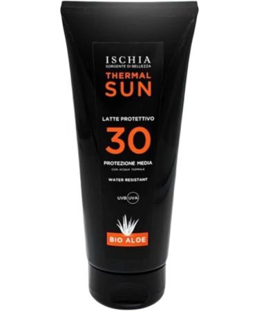  Ischia Sorgente di Bellezza Ischia Sorgente di Bellezza Thermal Sun Moisturizing and Soothing Body and Face Aftersun with Thermal Water and Aloe Bio Gel 200ml (After Sun + Sun Milk Spf 30) - Buy Online on GoSupps.com