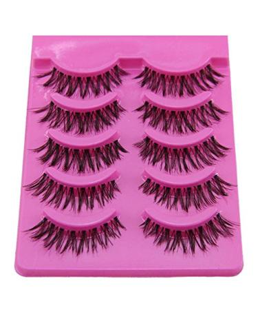 JUNGEN 5 Pairs 3D Artificial False Eyelashes Reusable Natural Look for Makeup | International Shipping - Buy Online on GoSupps.com