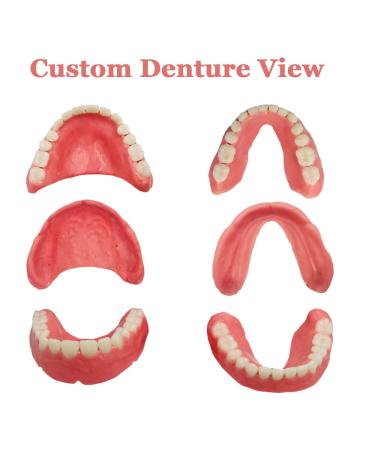 DIY Denture Fake Teeth Set - Top and Bottom Temporary Teeth for Instantly Improving Your Smile - Buy Online on GoSupps.com