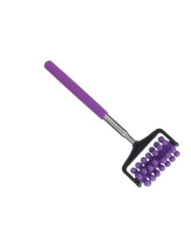 Verdant Touch Telescopic Massage Stick Telescopic Back Massage Stick Muscle Soreness Pain Relief Roller Massager Purple