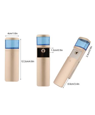 Portable Nano Face Moisturizing Mist Sprayer - Hydrating Facial Humidifier (Gold) - Buy Online on GoSupps.com