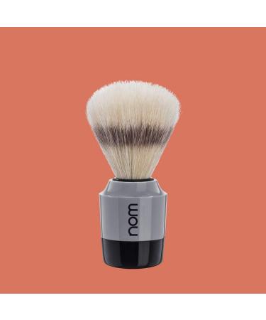 Nom Shaving Brush - MARTEN Series | Pure Bristle | Durable Black/Grey Plastic | International Shipping Available - Buy Online on GoSupps.com