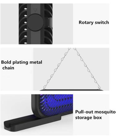 UV Mosquito Killer Double-sided Chandelier for Terrace Porch Backyard Home or Camping - Buy Online on GoSupps.com