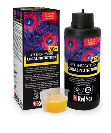 RedSea Reef Energy Plus (AB+) All in One Coral Food for Saltwater Aquarium Marine Reef Tanks | Food for Soft LPS SPS and Non Photosynthetic Corals (500ml)