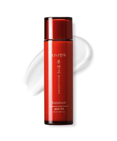 Danahan Bonyongo Red Ginseng Vinegar Emulsion Lightweight Milky Face Lotion for Dry Skin Fermented pH Balance with Adenosine Hydrating and Firming Face Lotion 5.07 fl oz