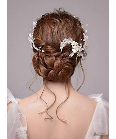 Honbay Korean Fashion U-shaped Crystal Rhinestone Pearl Hairpin Hair Accessory - Buy Online on GoSupps.com