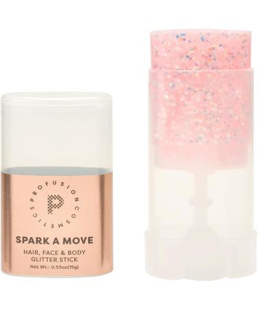 Profusion Cosmetics Spark A Move Glitter Stick - Multi-Dimensional Hair Face & Body Glitter for Instant Glam | Shine Bright All Day (Shimmy - Buy Online on GoSupps.com