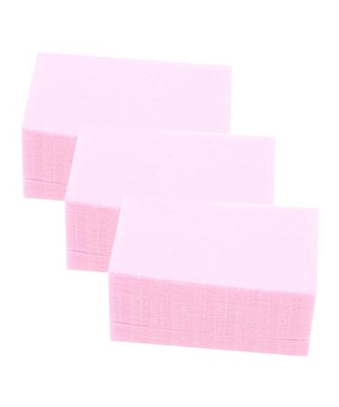 MAGICLULU 3 Nail Remover Cotton Nails Gel Nail Molding Gel Nail Remover Clips Gel for Nails Eyelash Gel Remover Pads Nail Wipes Clean Natural Cotton Fiber Pink Nail Remover Towel