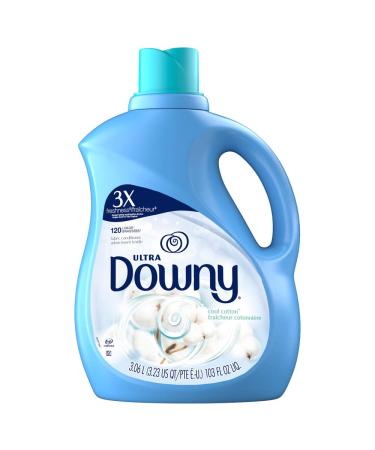 Downy Ultra Liquid Laundry Fabric Softener, Cool Cotton Scent, 120 Total Loads