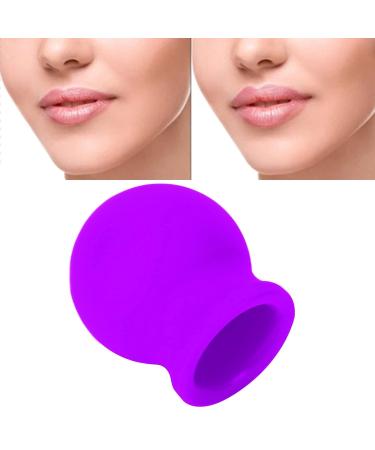 2-Colored Silicone Lip Filler & Pump - Beauty Tool for Home & Salon Face Massage - Purple - Buy Online on GoSupps.com