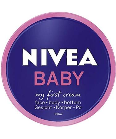 Nivea Baby My First Cream 2 x 150ml Face Body Bottom Marigold Extract & Vit E