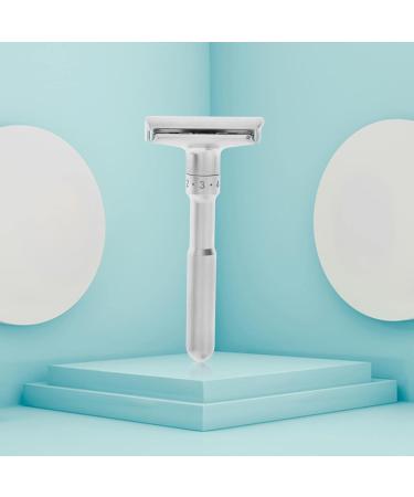NC Adjustable Safety Razor for Men | Classic to Aggressive 1-6 Setting | Double Edge Zinc Alloy | 5 Blades Included | International Shipping - Buy Online on GoSupps.com