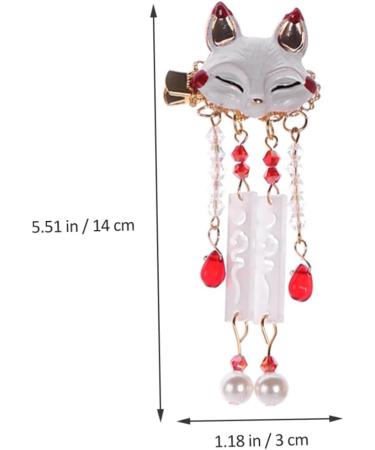 HAPINARY 1 Pair Fox Tassel Clip Tassel Hairpin Dangle Tassel Hair Clip Tassel Barrette Girl Hair Clips Chinese Hair Accessories Chinese Tassel Hair Clips Women Tassel Hair Clip Bill Clips - Buy Online on GoSupps.com