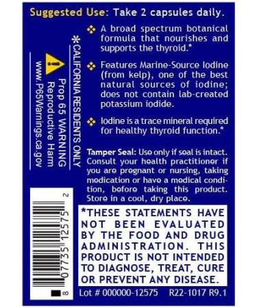 QNL Quantum Thyroid Support Supplement - Pure Thyroid Support Complex - Aids Hormonal Balance for Women & Men - Vegan Thyroid Complex - Features Iodine - 60 Plant-Source Capsules - Buy Online on GoSupps.com