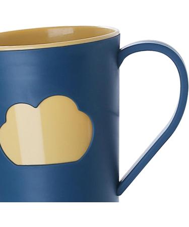 Perfk 6x Slipproof Toothbrush Cup - Large Capacity Round Bathroom Mug with Cloud Pattern | Ideal for Makeup Brushes & Everyday Use - Buy Online on GoSupps.com