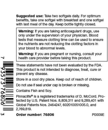 Pinnaclife Olivamine HeartHealth Omega-3 Fish Oil with Lemon Vitamin Softgels 60 Count - Buy Online on GoSupps.com