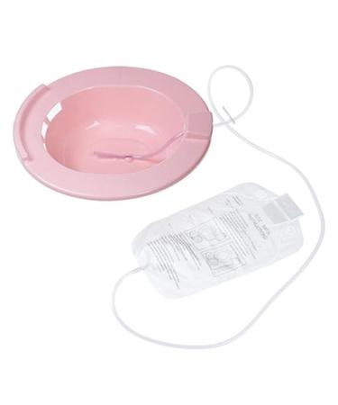 Carex Sitz Bath, Over-the-Toilet Perineal Soaking Bath, for Hemorrhoidal Relief, Ideal for Post-Episiotomy Patients Pink