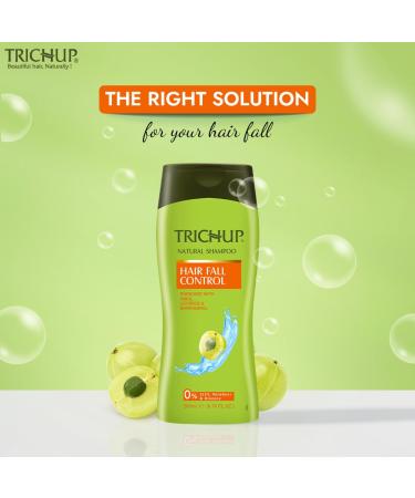 Hair Fall Control Natural Shampoo with Bhringraj - Strengthen & Shine (Pack of 2 200 ml) - Effective Breakage Protection & Healthy Hair - Buy Online on GoSupps.com