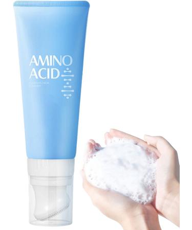  JPSDOWS Amino Acid Face Wash - Gentle Hydrating Facial Cleanser with Brush | 120g Oil Free Nourishing Face Wash for Oily Skin & Skin - Buy Online on GoSupps.com
