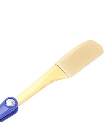 Professional Classic Folding Shaving Holder for Men | Gold & Blue Manual Facial Hair Shaving Tool - Best Shaving Experience - Buy Online on GoSupps.com