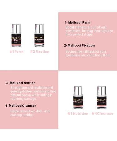 Mellucci Lash Lift & Brow Lamination Kit - Easy DIY Eyelash Perm Long-Lasting Salon Results Complete Instructions - Buy Online on GoSupps.com