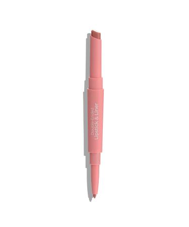 MCoBeauty Double-Ended Lipstick And Liner - Creamy  Long-Wearing Matte Color Saturates Lips - Perfect 2-In-1 Retractable Lip Tool - Enriched With Shea Butter For Hydration - Soft Rose - 0.066 Oz soft rose 0.02 Ounce (Pac...