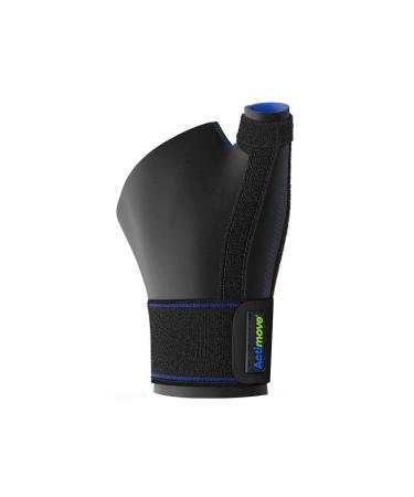 Sports Edition Thumb Stabilizer Wrist Brace - Extra Stays for Trigger Finger Arthritis Pain & Carpal Tunnel Support | Black Small/Medium - Buy Online on GoSupps.com